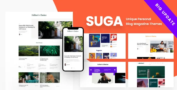Suga – Magazine and Newspaper WordPress Theme