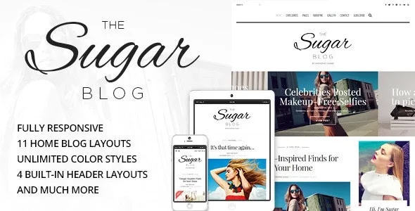 Sugar – Clean & Personal WordPress Blog Theme