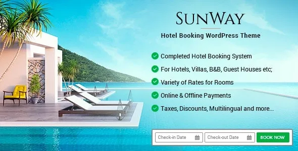 Sunway – Hotel Booking WordPress Theme