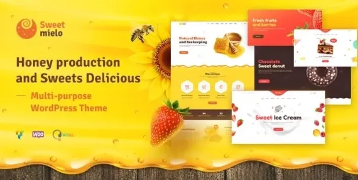 SweetMielo – Honey Production and Sweets Delicious WordPress Theme