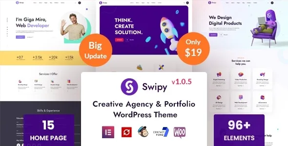 Swipy – Creative Agency WordPress Theme