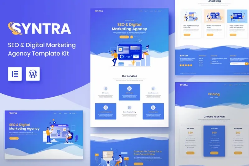 SYNTRA – SEO & Digital Marketing Agency Template