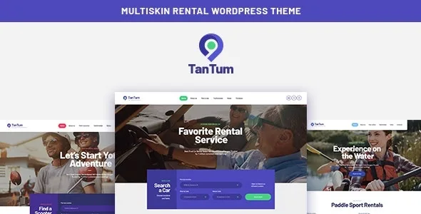 TanTum | Car, Scooter, Boat & Bike Rental Services Theme