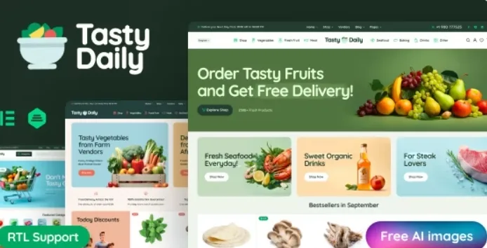 Tasty Daily – Grocery Store & Food WooCommerce Theme