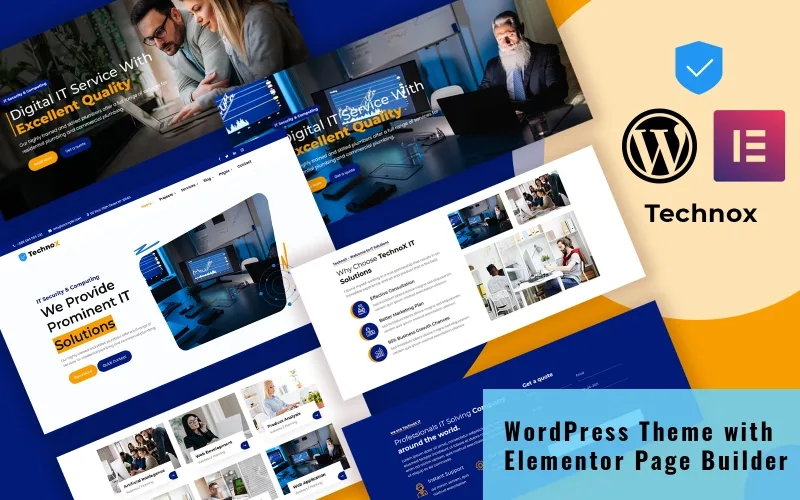 Technox – Consulting and IT Business WordPress Elemtntor Theme WordPress Theme