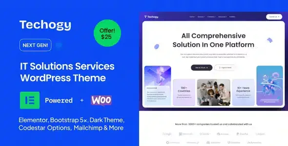 Techogy IT Solutions WordPress Theme