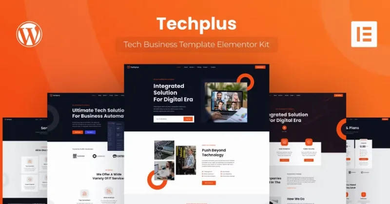 Techplus – Tech Business Elementor Template