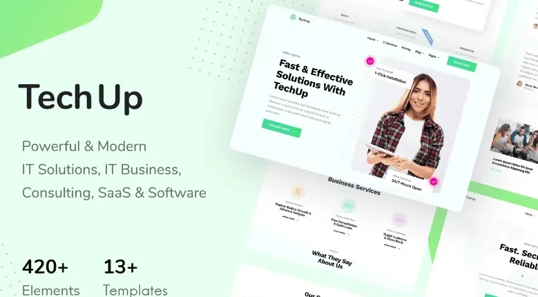 TechUp – Technology IT Solutions & Services Elementor Template