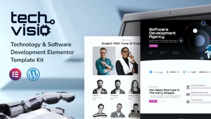 Techvisio Technology & Software Development Elementor Template