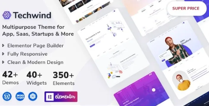 Techwind – Multipurpose Landing Page WordPress Theme