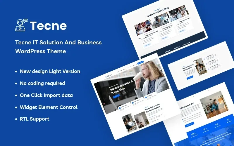 Tecne – IT Solution And Business WordPress Theme