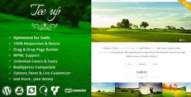 Tee Up – Elegant Golf WordPress Theme