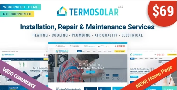 Termosolar – Maintenance Services WordPress Theme