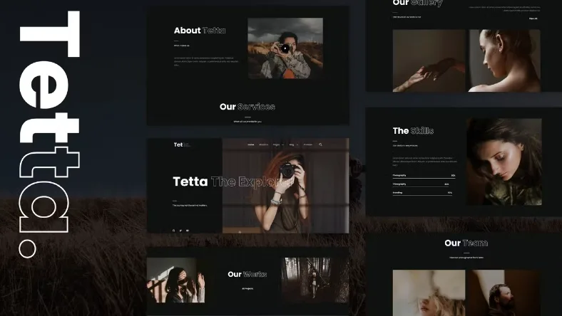 Tetta – Photography & Portfolio Elementor Template