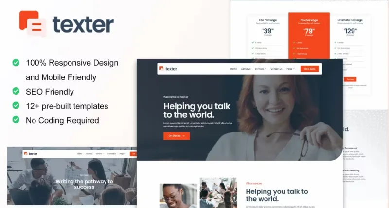 Texter – Content Writing Service Agency Elementor