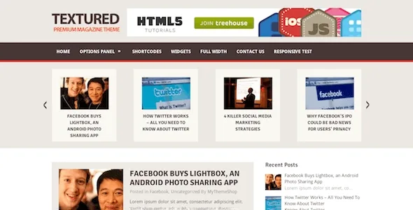 Textured – Multipurpose WordPress Blog Theme