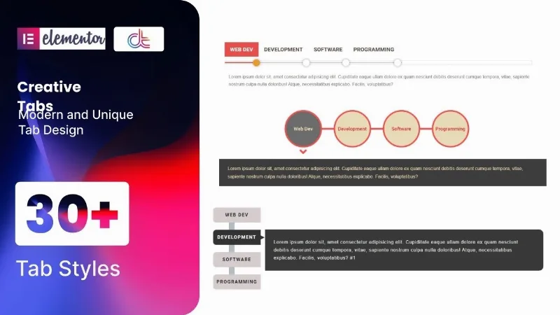 TFTabs Addon For Elementor
