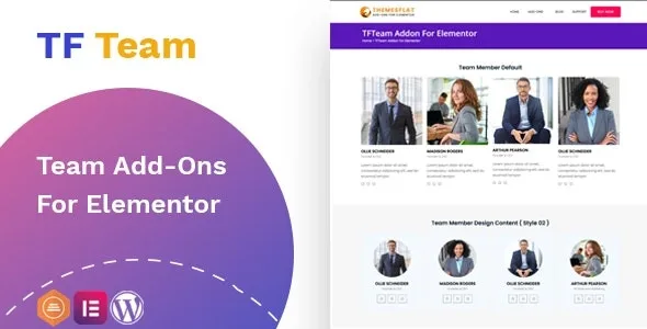 TFTeam Addon For Elementor