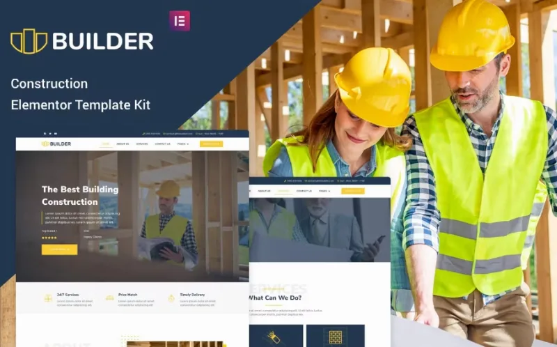 The Builder – Construction & Architecture Elementor Template