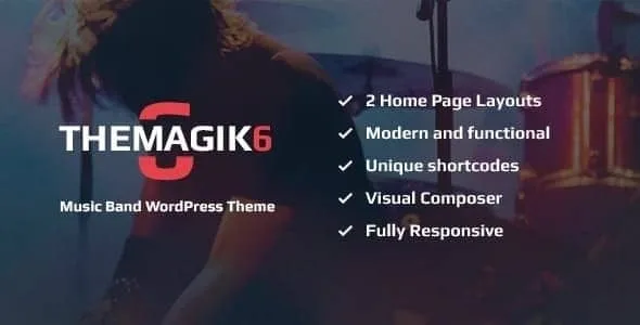 The Magic – Music Band & Musician Artist WordPress Theme