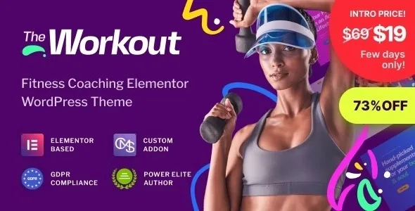 The Workout – Trainer Fitness WordPress Theme