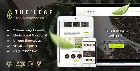 TheLeaf – Tea Production Company & Online Coffee Shop WordPress Theme
