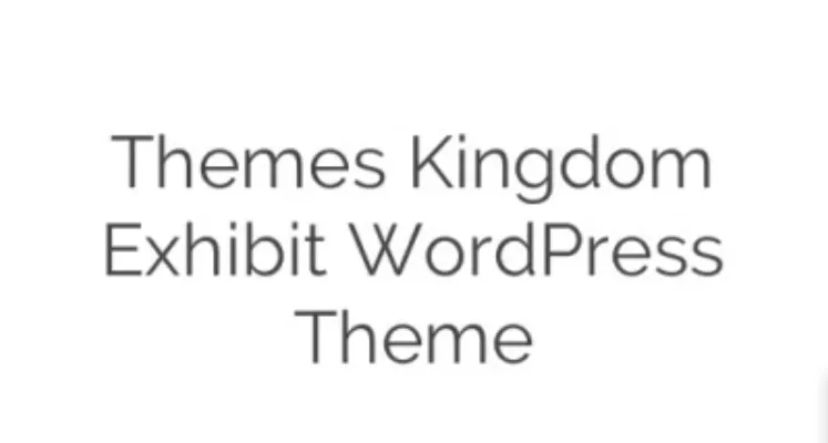 Themes Kingdom Exhibit WordPress Theme