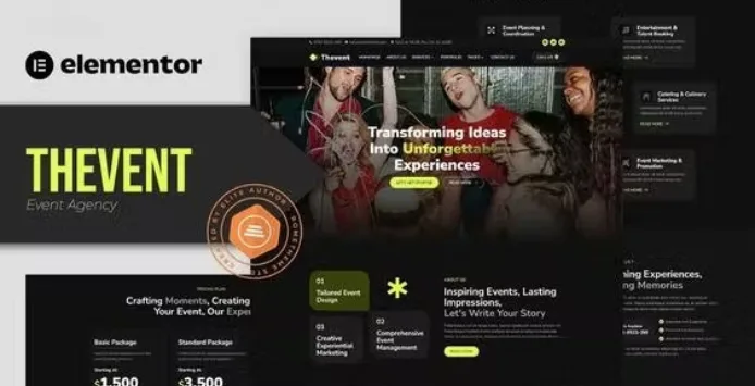 Thevent – Event Agency Elementor Template