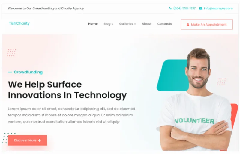 TishCharity – Charity and Crowdfunding WordPress Theme
