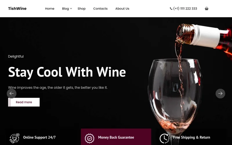TishWine – Wine Store WordPress Theme