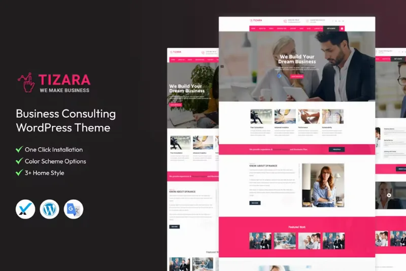 Tizara – Business Consulting WordPress Theme