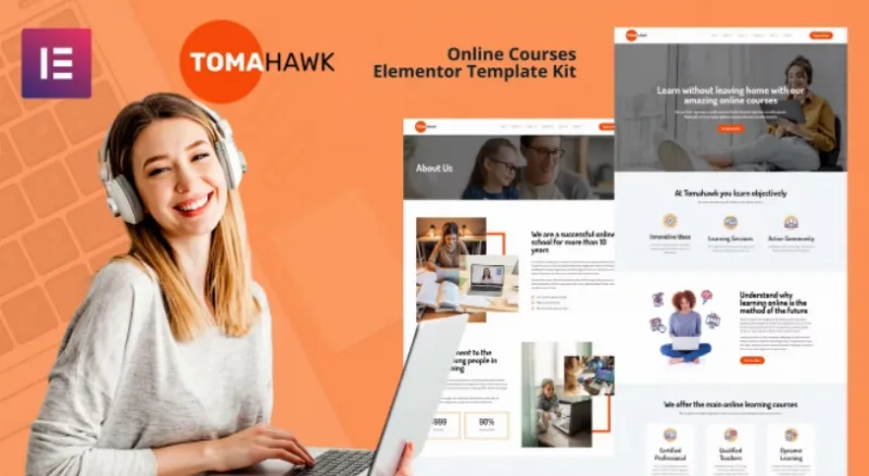 Tomahawk – Online Courses Elementor Template