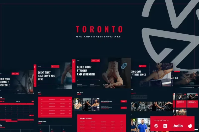 Toronto – Gym & Fitness Elementor Template