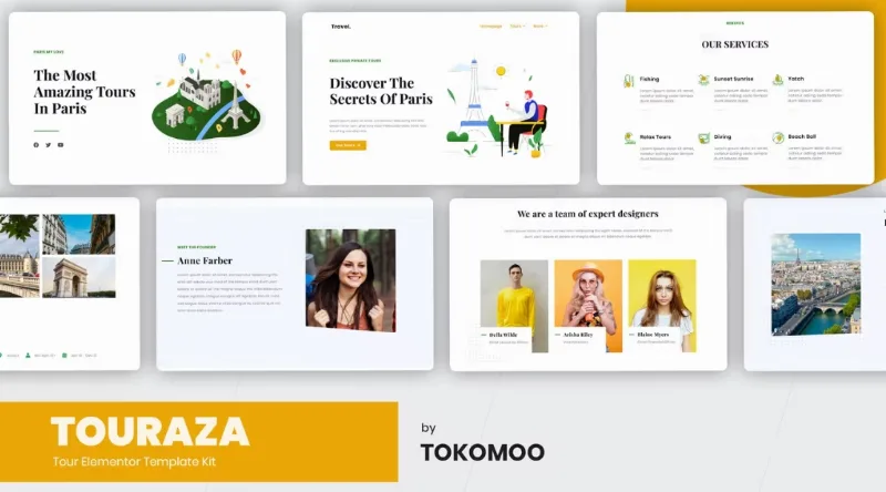 Touraza | Travel & Tour Agency Elementor Template