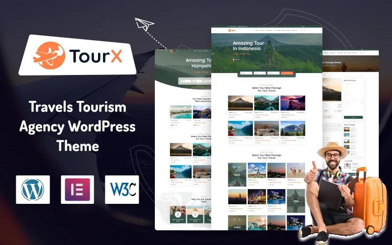 TourX – Travels Tourism Agency WordPress Theme