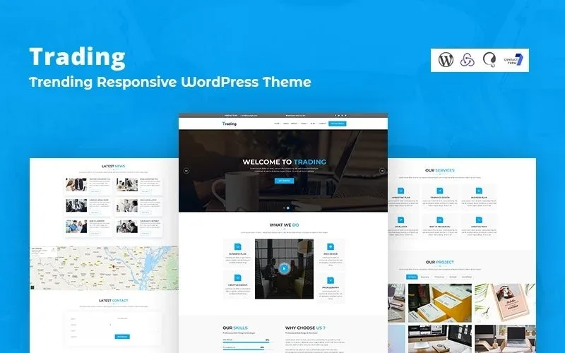 Trading – Trending Business WordPress Responsive Theme. WordPress Theme