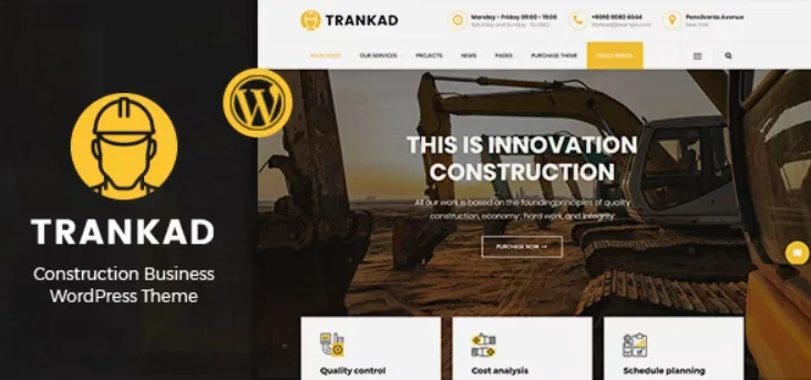Trankad – Construction WordPress Theme