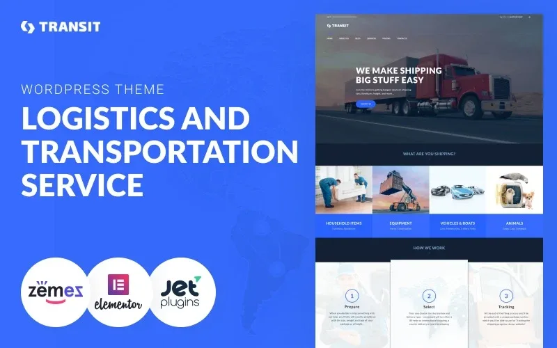 Transit – Logistics and Transportation Service WordPress Theme