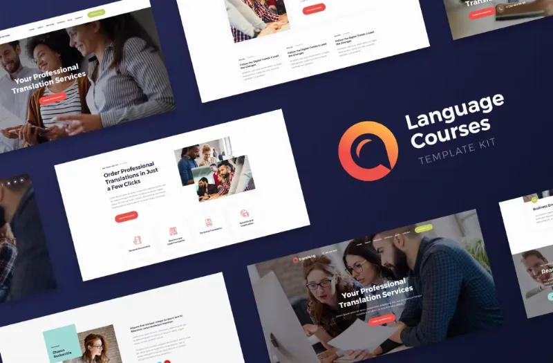 Translang – Language Courses & Translation Services Elementor Template