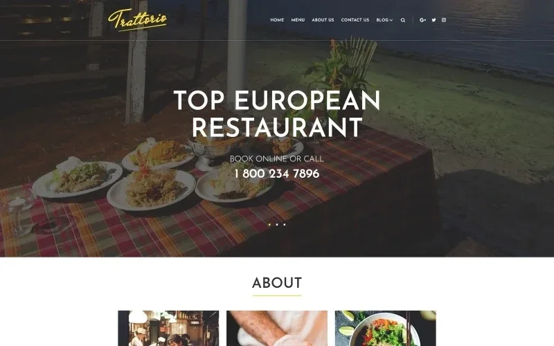 Trattorio – Restaurant WordPress Elementor Theme WordPress Theme