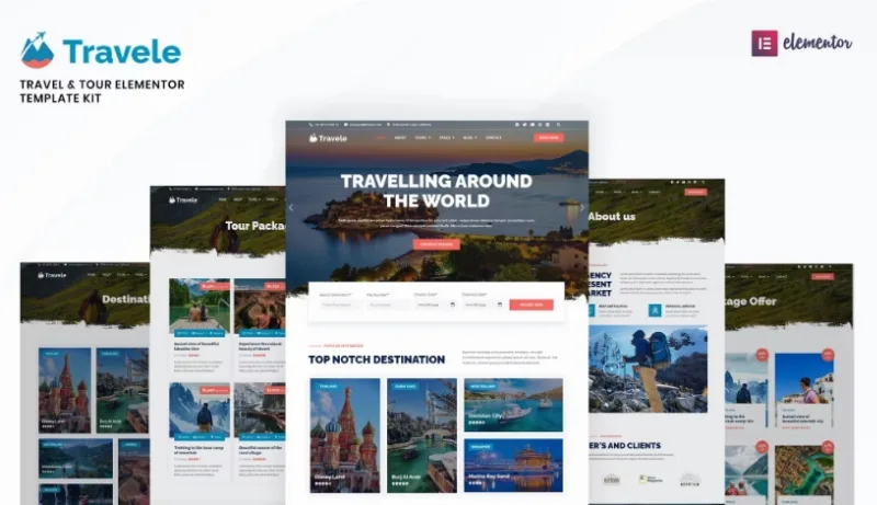 Travele – Travel & Tour Agency Elementor Template