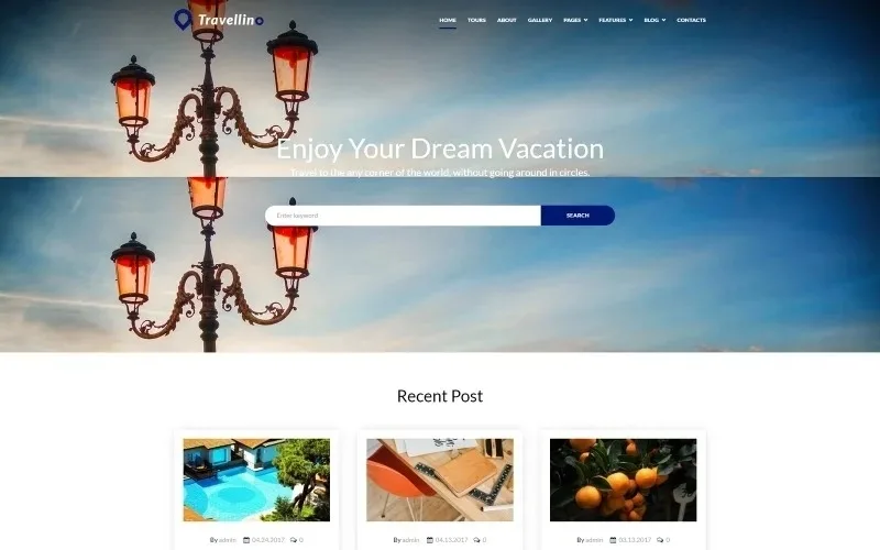 Travellino – Travel Company WordPress Elementor Theme WordPress Theme