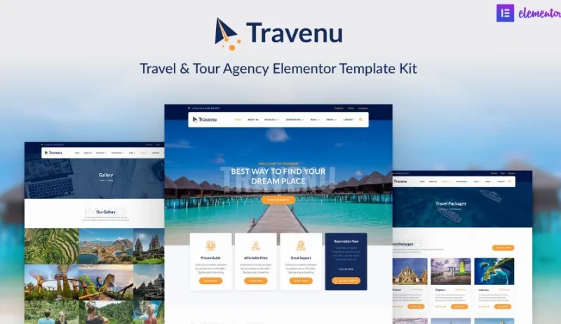 Travenu – Travel & Tour Agency Elementor Template
