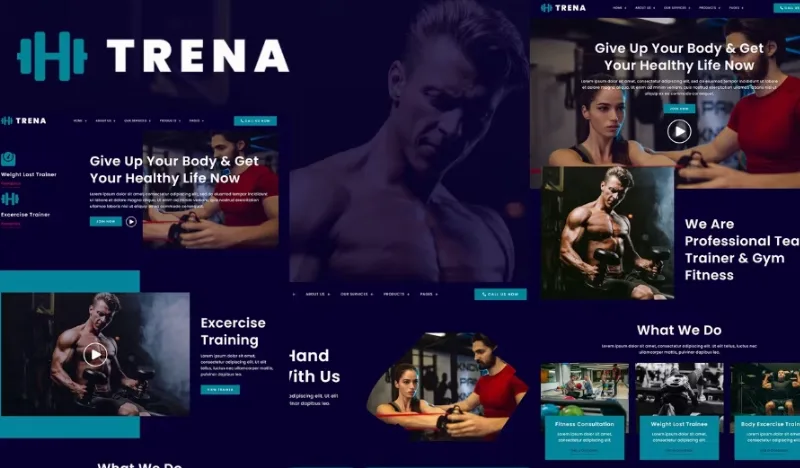 Trena – Sport & Fitness Trainer Services Elementor Template