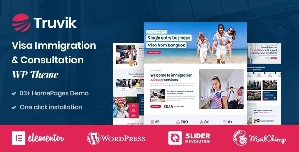 Truvik – Immigration Consulting WordPress Theme
