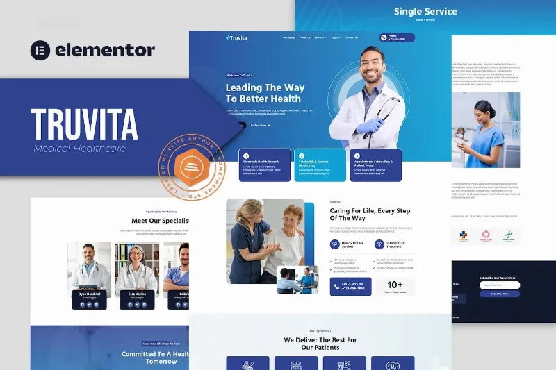 Truvita – Medical Healthcare Elementor Template
