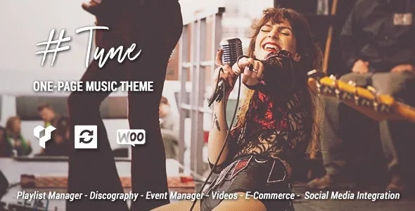 Tune – One-Page Music WordPress Theme