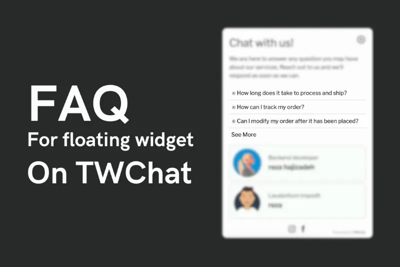 TWChat Floating Widget FAQ Add-on