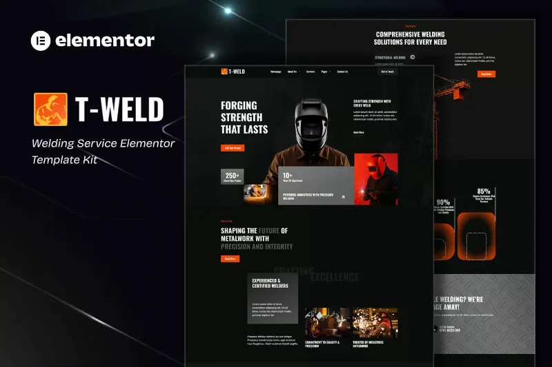 Tweld - Welding Service Elementor Template Kit