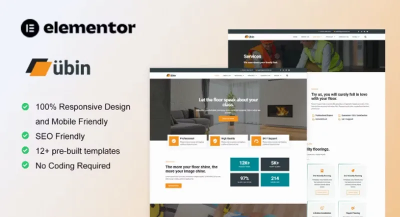 Ubin – Flooring Service Elementor Template